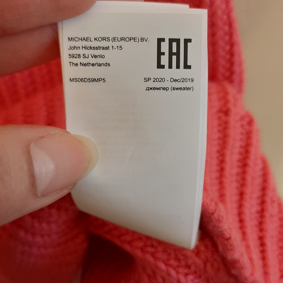 Michael Michael Kors Cotton Blend Sleeveless Turtleneck Sweater In Camila Rose - Picture 7 of 11